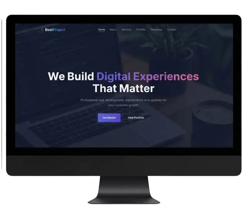 BestProject website preview (Greek)